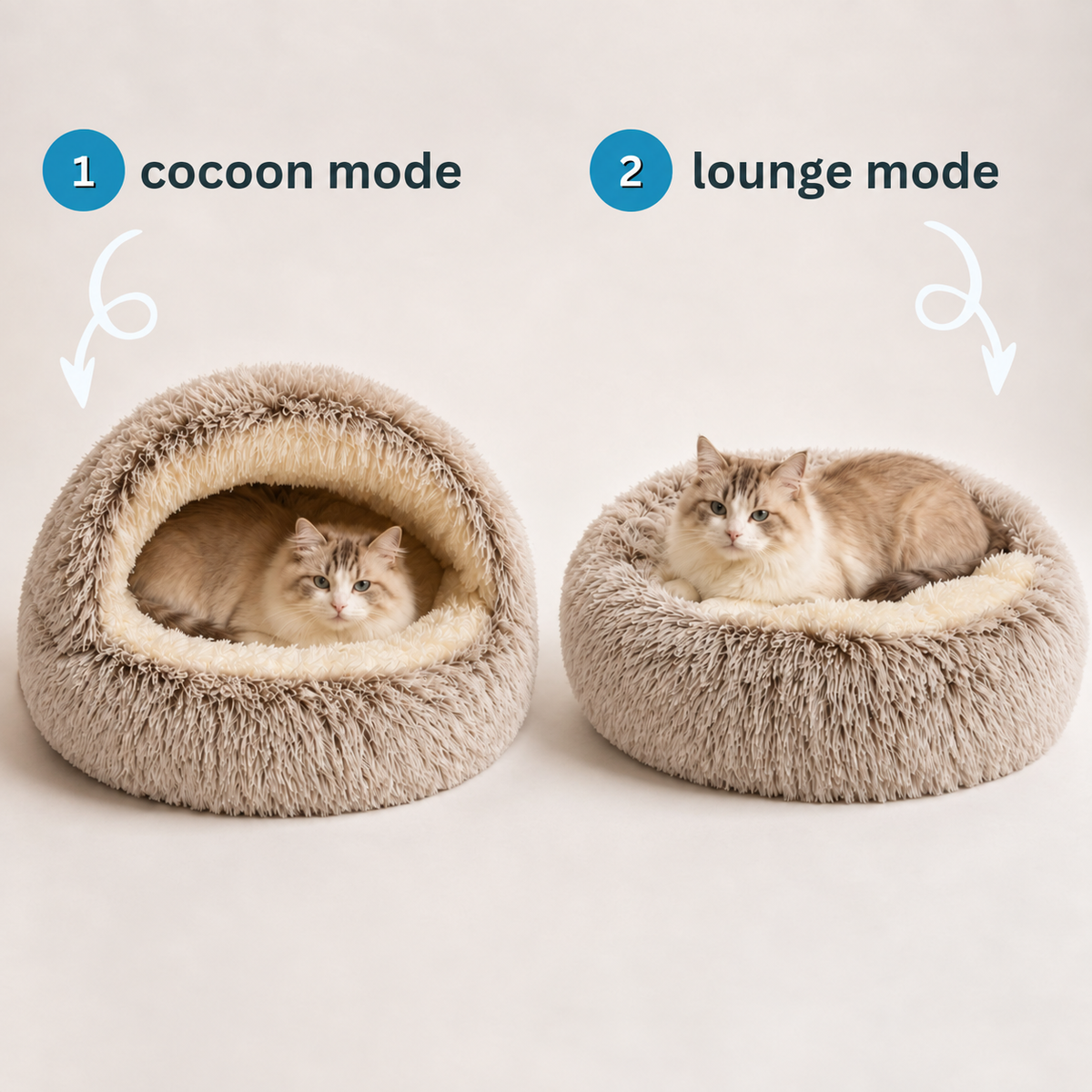 cozy cave - premium cat bed