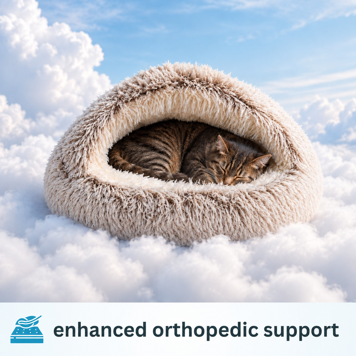 cozy cave - premium cat bed