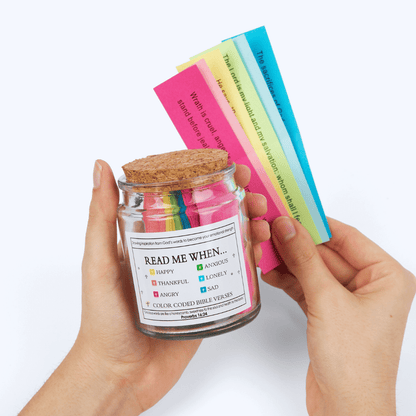 Handmade 120 Day Bible Verse Jar (Free Gift Box Included)