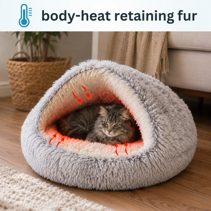 cozy cave - premium cat bed